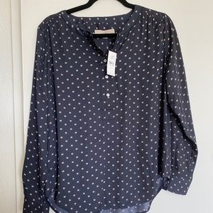 Loft blue blouse
